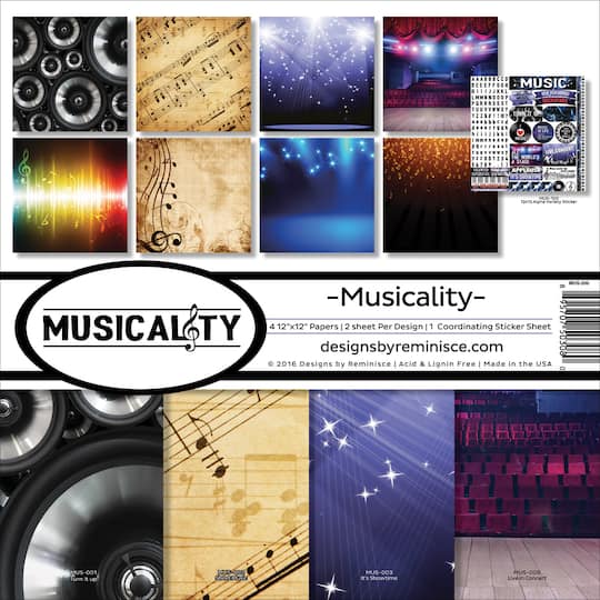Reminisce Collection Kit 12&#x22;X12&#x22;-Musicality